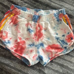 Aviator Nation Red and Blue Tie-Dye Women's Shorts
